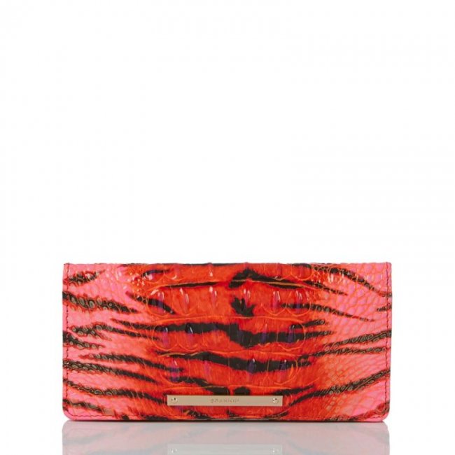 Brahmin | Women's Ady Wallet Pink Feline Ombre Melbourne | Quick Ship!