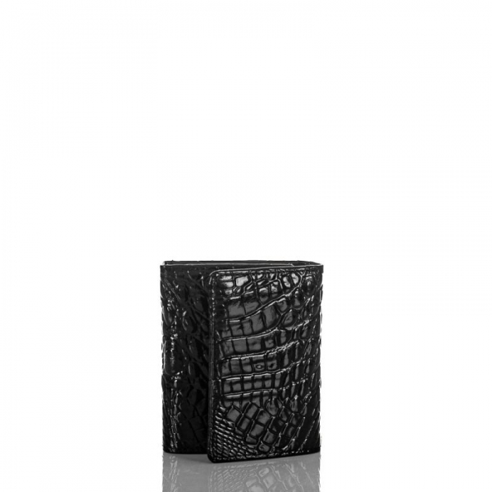 Brahmin | Men's Slim Trifold Black Melbourne | Quick Ship!