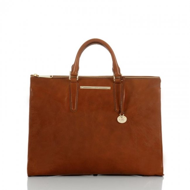 Brahmin | Women's Business Tote Whiskey Topsail | Quick Ship!