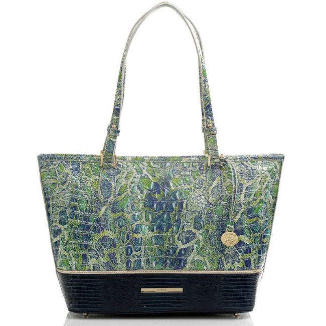 Brahmin | Women's Medium Asher Green Viper Mackay | Quick Ship!