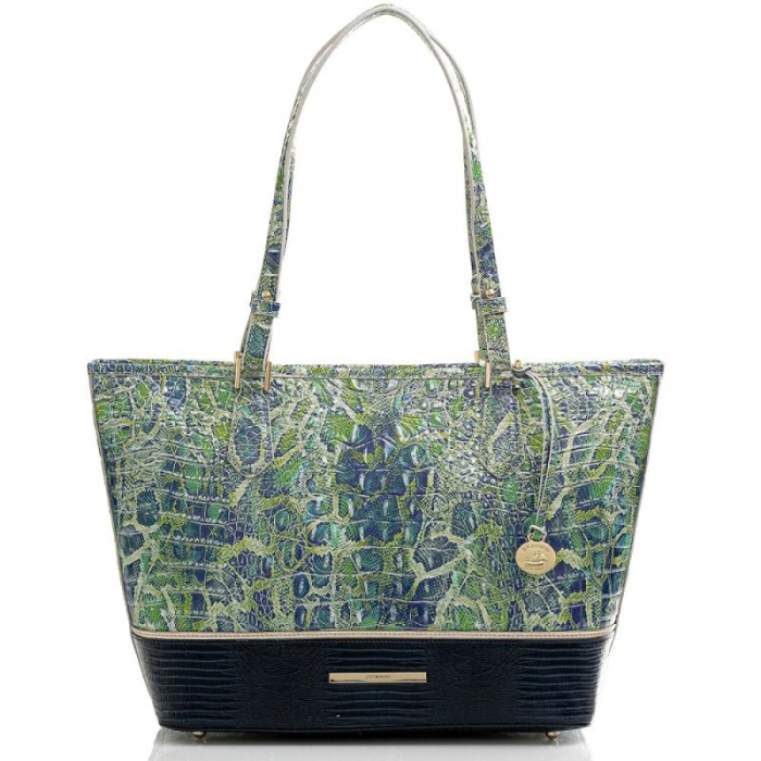 Brahmin | Women's Medium Asher Green Viper Mackay | Quick Ship!