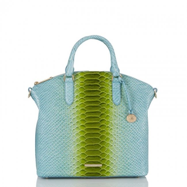 Brahmin | Women's Large Duxbury Satchel Limeade Rivers | Quick Ship!