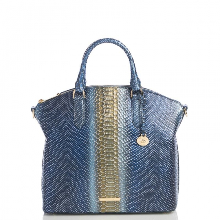 Brahmin | Women's Large Duxbury Satchel Serenity Meridian | Quick Ship!