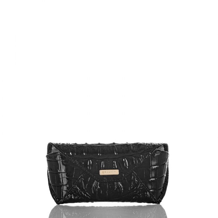 Brahmin | Women's Black Leather Eyeglass Case | Black Melbourne | Quick Ship!