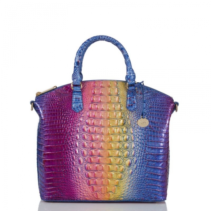 Brahmin | Women's Large Duxbury Satchel Magic Ombre Melbourne | Quick Ship!