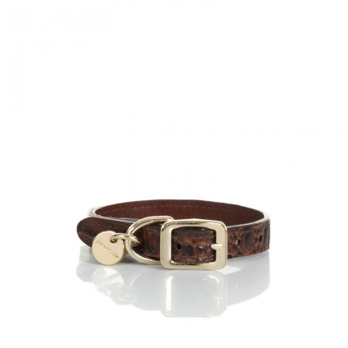 Brahmin | Women's Small Pet Collar Pecan Melbourne | Quick Ship!