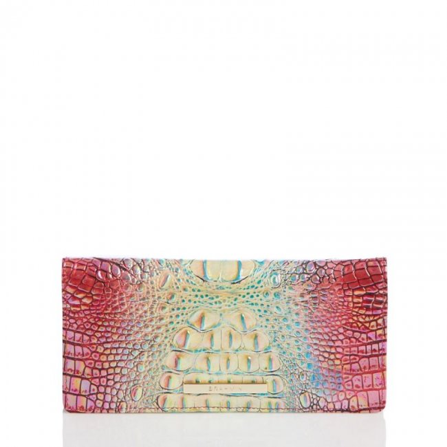 Brahmin | Women's Ady Wallet Dragonfruit Ombre Mini Melbourne | Quick Ship!