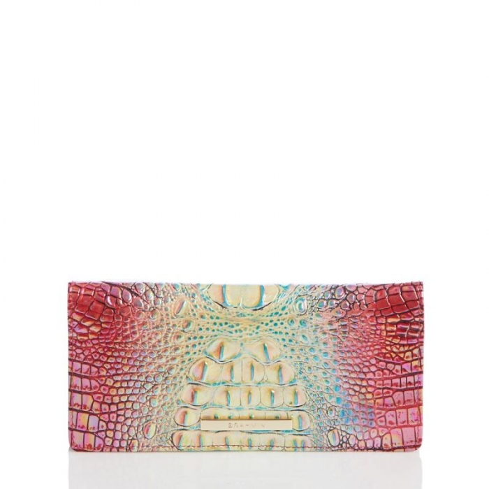 Brahmin | Women's Ady Wallet Dragonfruit Ombre Mini Melbourne | Quick Ship!