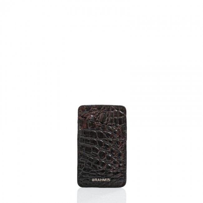 Brahmin | Women's Card Case Cocoa Melbourne | Quick Ship!