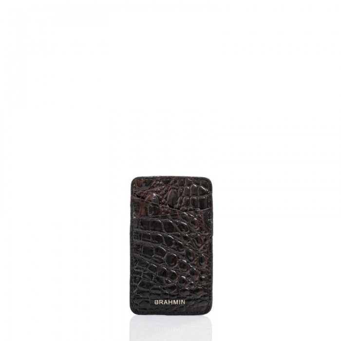 Brahmin | Women's Card Case Cocoa Melbourne | Quick Ship!