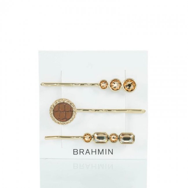 Brahmin | Women's Trio Hair Pins Bronze Fairhaven | Quick Ship!