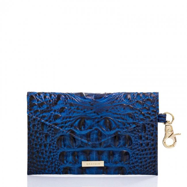 Brahmin | Women's Mini Envelope Case Sapphire Melbourne | Quick Ship!