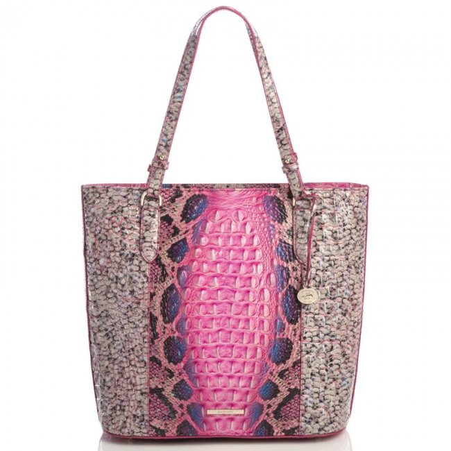 Brahmin | Women's Abigail Pink Cobra Ombre Melbourne | Quick Ship!