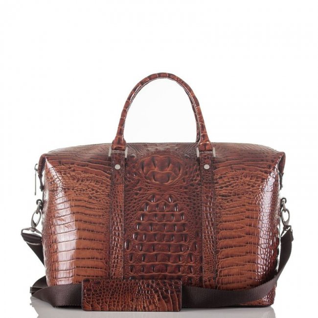 Brahmin | Women's Duxbury Duffle Pecan Melbourne | Quick Ship!