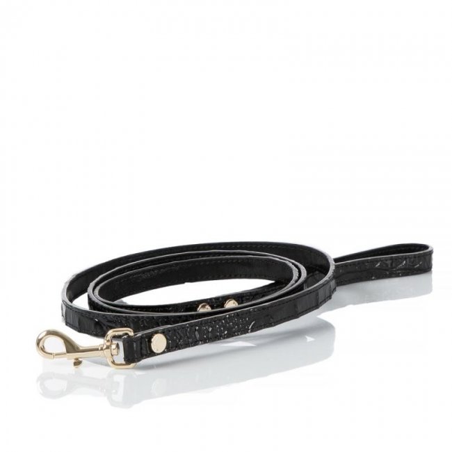 Brahmin | Women's Small Pet Leash Black Melbourne | Quick Ship!