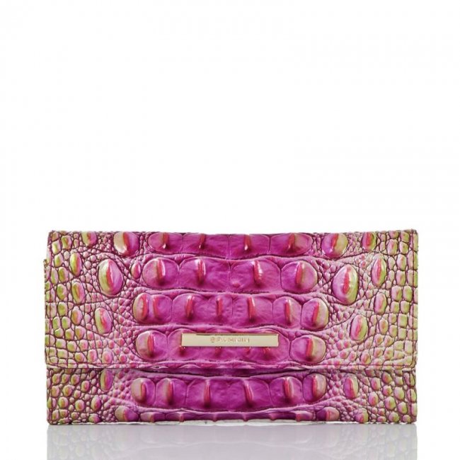 Brahmin | Women's Cordelia Wallet Limeade Ombre Melbourne | Quick Ship!