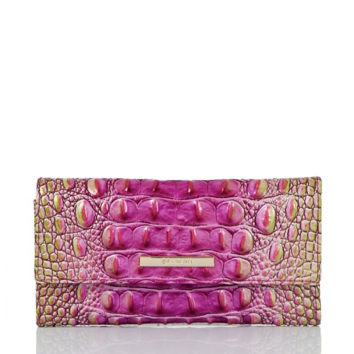 Brahmin | Women's Cordelia Wallet Limeade Ombre Melbourne | Quick Ship!