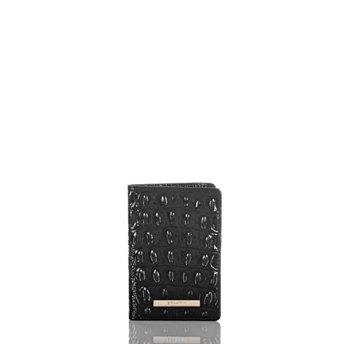 Brahmin | Women's Passport Wallet Black Melbourne | Quick Ship!