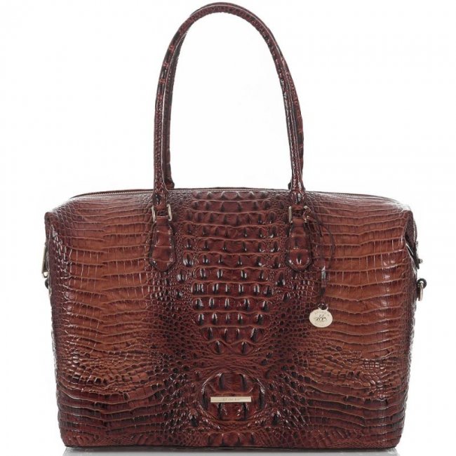 Brahmin | Women's Duxbury Carryall Pecan Melbourne | Quick Ship!
