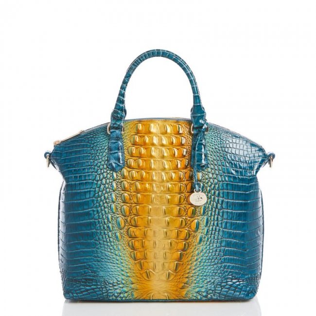 Brahmin | Women's Large Duxbury Satchel Bermuda Ombre Melbourne | Quick Ship!