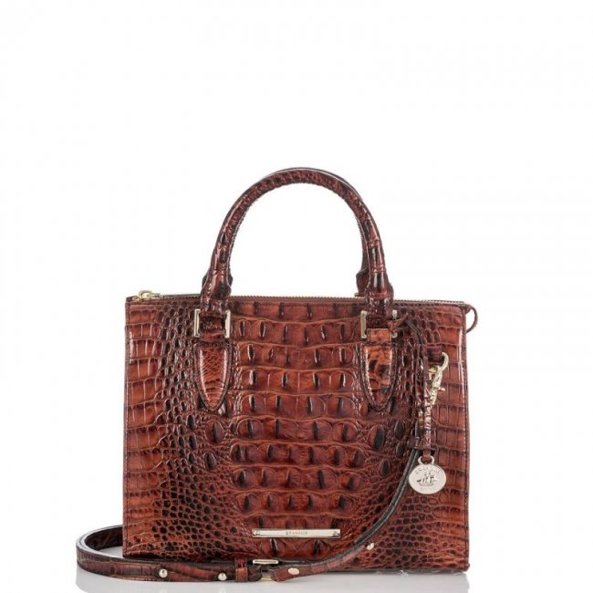 Brahmin | Women's Anywhere Convertible Handbag | Pecan Melbourne | Quick Ship!
