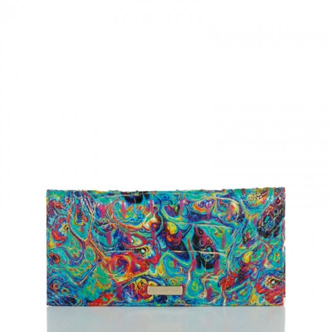 Brahmin | Women's Cordelia Checkbook Blue Ammolite Melbourne | Quick Ship!