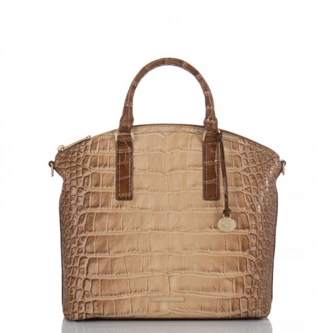 Brahmin | Women's Large Duxbury Satchel Tan Harmon | Quick Ship!