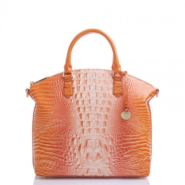 Brahmin | Women's Large Duxbury Satchel Sherbert Ombre Melbourne | Quick Ship!
