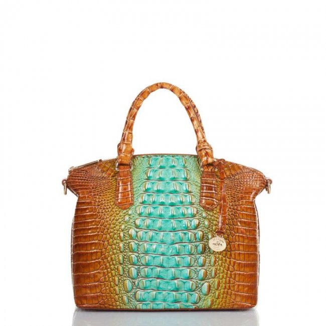 Brahmin | Women's Duxbury Satchel Cactus Ombre Melbourne | Quick Ship!