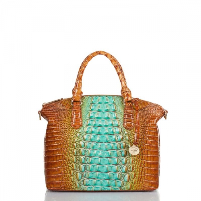 Brahmin | Women's Duxbury Satchel Cactus Ombre Melbourne | Quick Ship!
