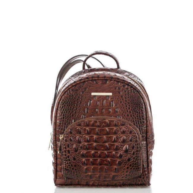 Brahmin | Women's Mini Dartmouth | Brown Leather Mini Backpack | Quick Ship!