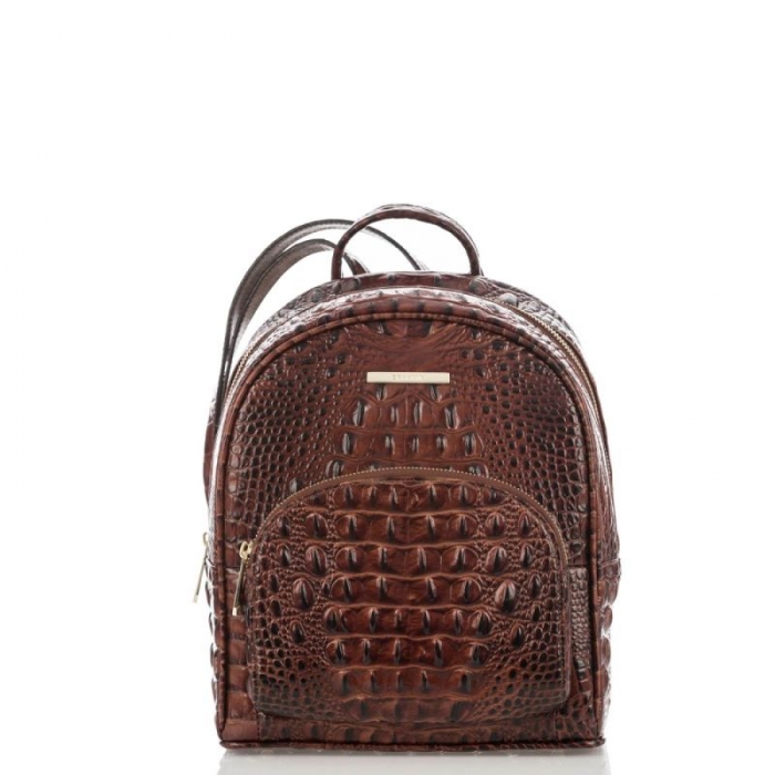 Brahmin | Women's Mini Dartmouth | Brown Leather Mini Backpack | Quick Ship!