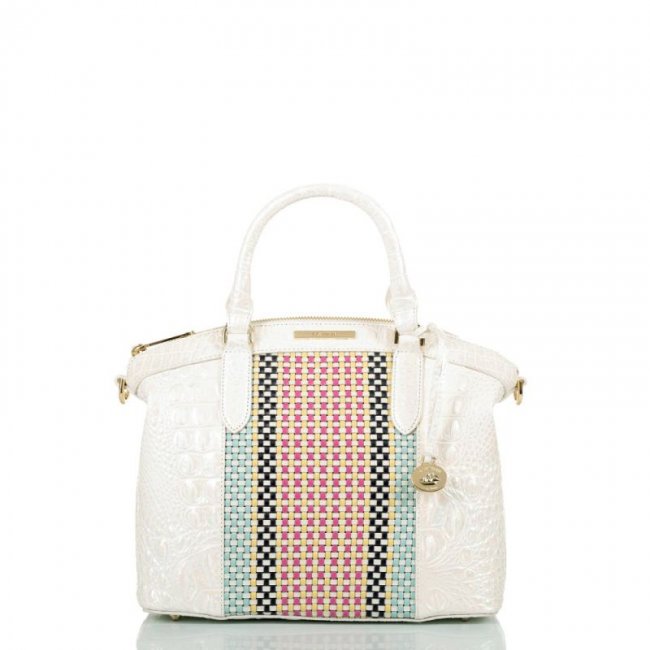 Brahmin | Women's Duxbury Satchel Milk Belmar | Quick Ship!