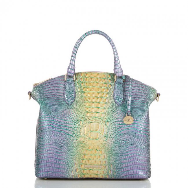 Brahmin | Women's Large Duxbury Satchel Viola Ombre Mini Melbourne | Quick Ship!
