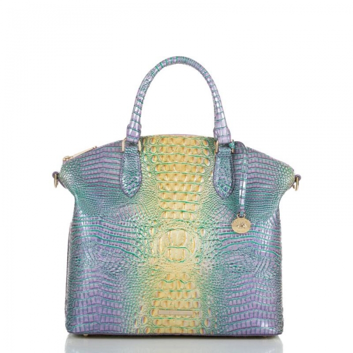Brahmin | Women's Large Duxbury Satchel Viola Ombre Mini Melbourne | Quick Ship!