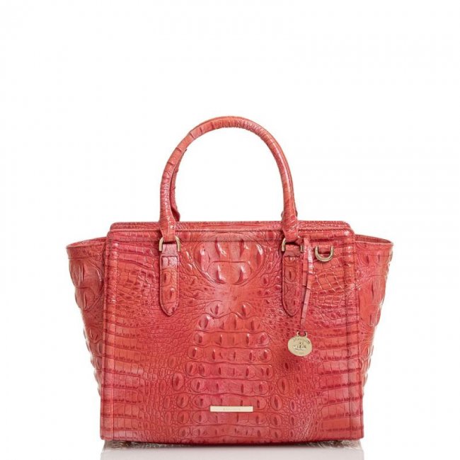 Brahmin | Women's Aubree Punchy Coral Melbourne | Quick Ship!