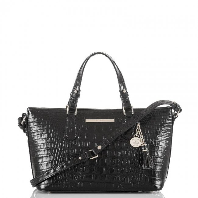Brahmin | Women's Mini Asher Black Melbourne | Quick Ship!