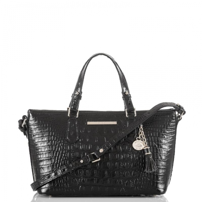 Brahmin | Women's Mini Asher Black Melbourne | Quick Ship!