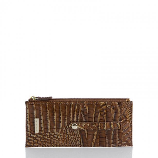 Brahmin | Women's Credit Card Wallet Teak Ombre Melbourne | Quick Ship!