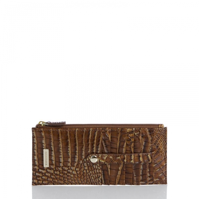 Brahmin | Women's Credit Card Wallet Teak Ombre Melbourne | Quick Ship!