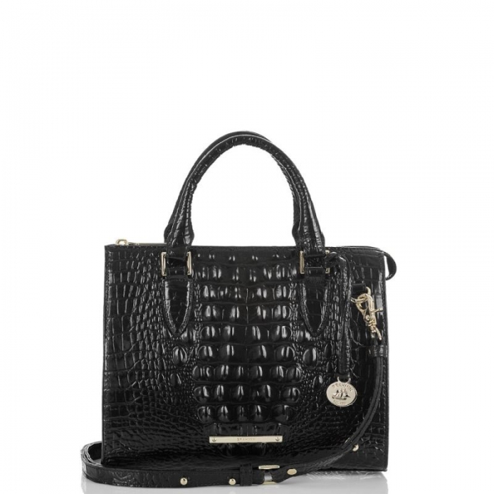 Brahmin | Women's Anywhere Convertible Black Satchel Handbag | Quick Ship!