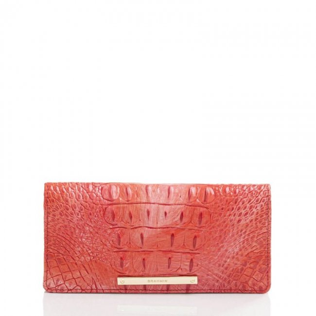 Brahmin | Women's Ady Wallet Punchy Coral Melbourne | Quick Ship!