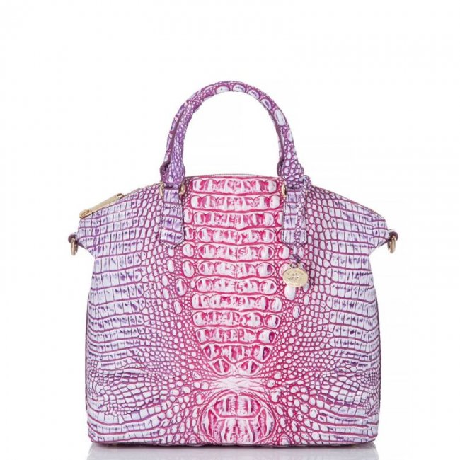 Brahmin | Women's Large Duxbury Satchel Boysenberry Ombre Melbourne | Quick Ship!