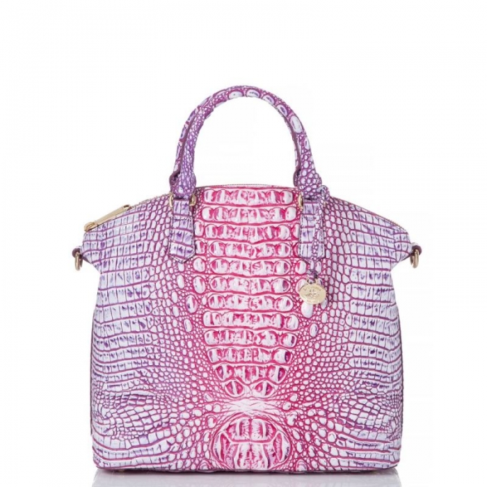 Brahmin | Women's Large Duxbury Satchel Boysenberry Ombre Melbourne | Quick Ship!