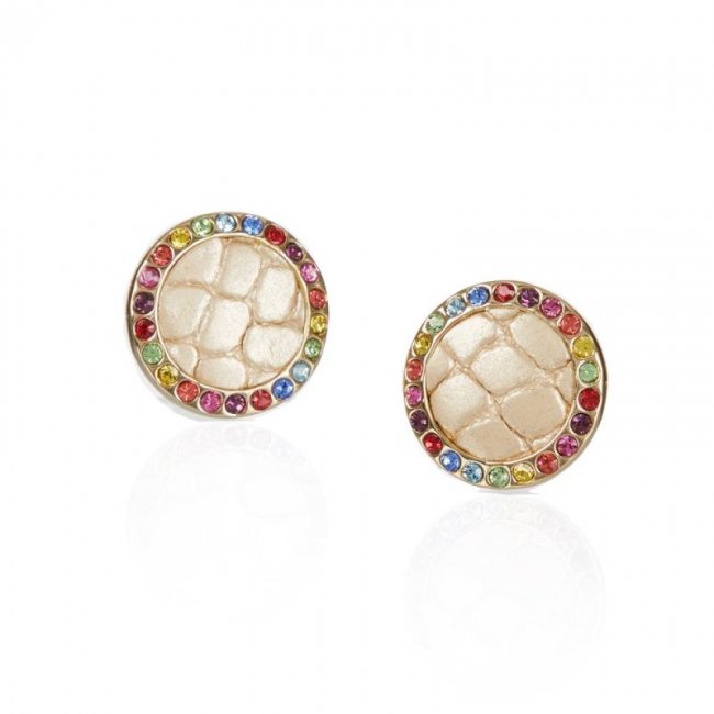 Brahmin | Women's Round Crystal Earrings Multi Fairhaven | Quick Ship!