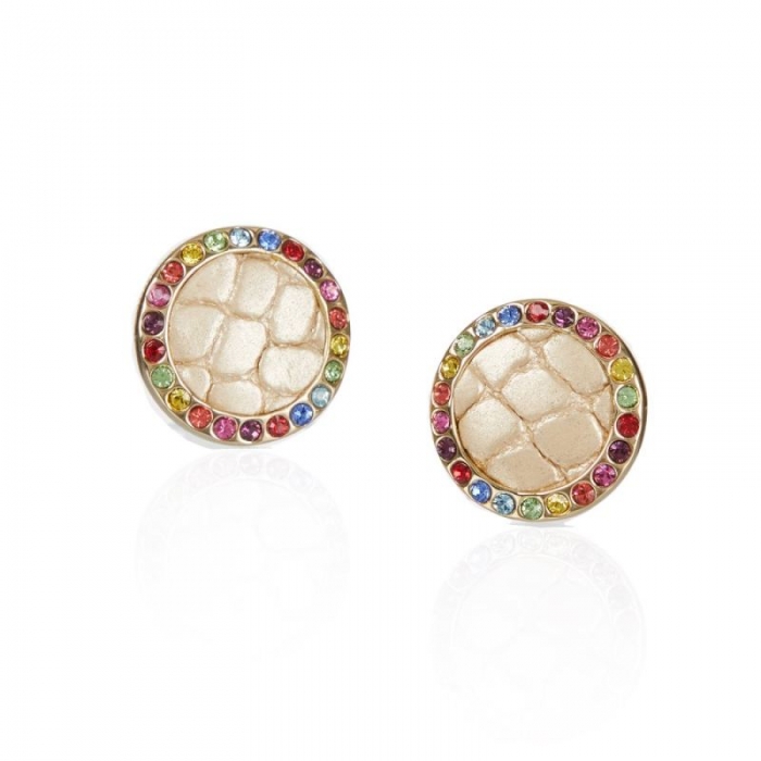 Brahmin | Women's Round Crystal Earrings Multi Fairhaven | Quick Ship!