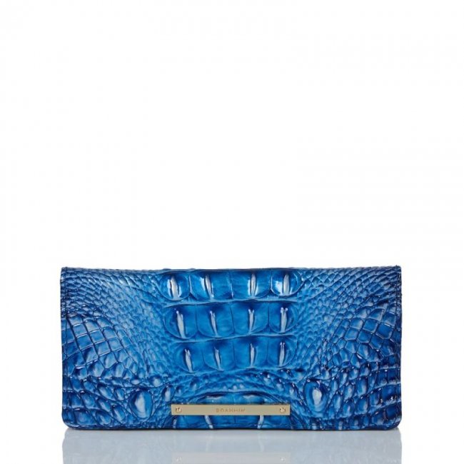 Brahmin | Women's Ady Wallet Vista Blue Ombre Melbourne | Quick Ship!