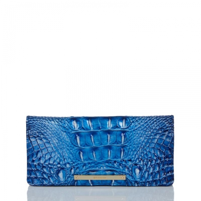 Brahmin | Women's Ady Wallet Vista Blue Ombre Melbourne | Quick Ship!