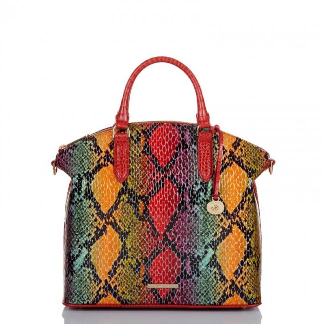 Brahmin | Women's Large Duxbury Satchel Red Dragon Experium | Quick Ship!