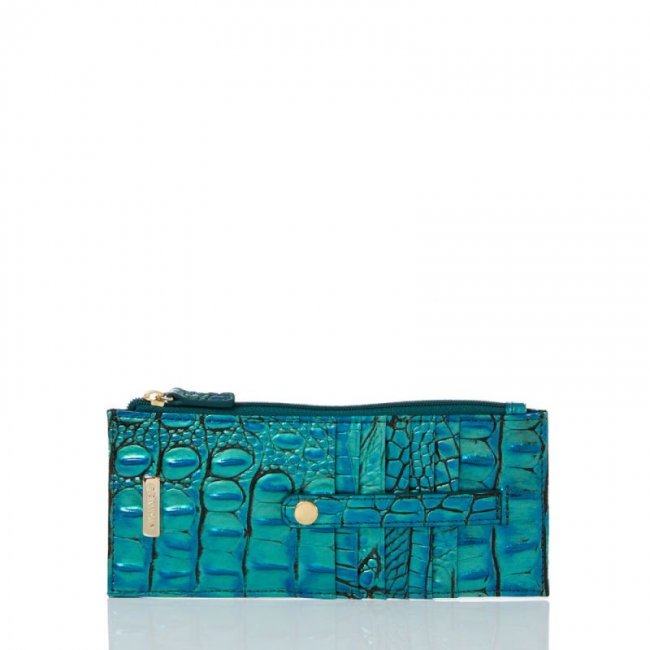 Brahmin | Women's Credit Card Wallet Peacock Melbourne | Quick Ship!